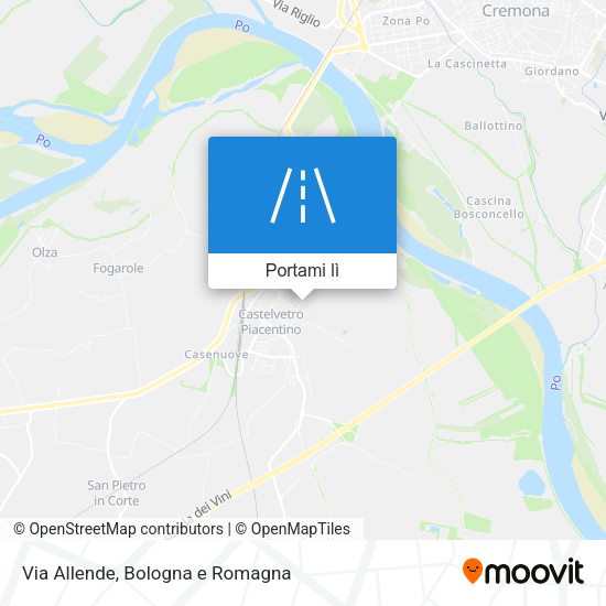 Mappa Via Allende