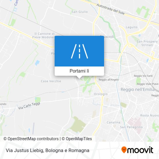 Mappa Via Justus Liebig
