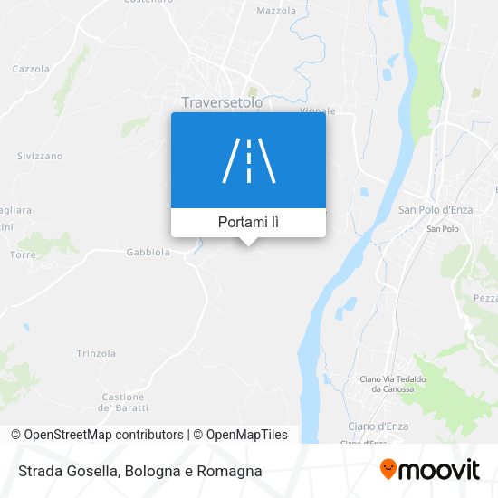 Mappa Strada Gosella