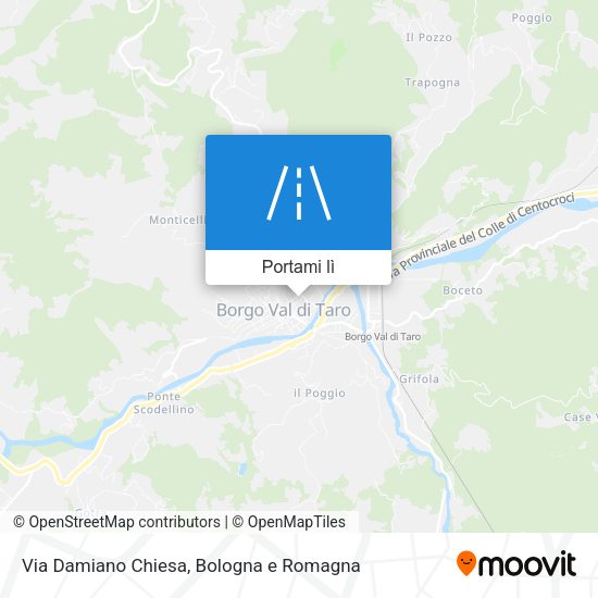 Mappa Via Damiano Chiesa