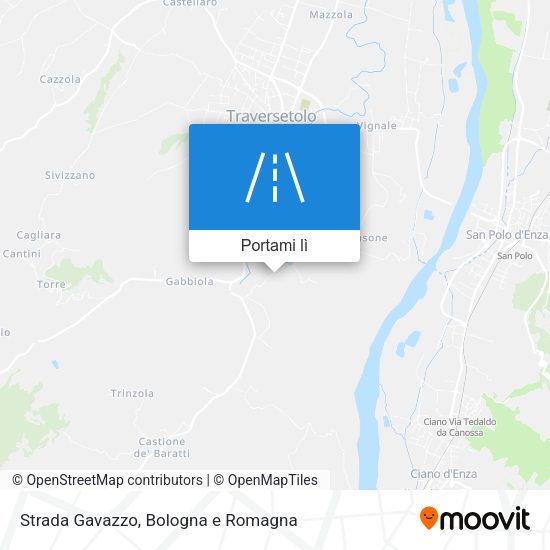 Mappa Strada Gavazzo