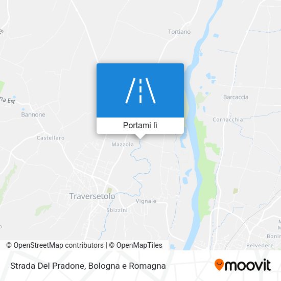 Mappa Strada Del Pradone
