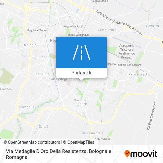Mappa Via Medaglie D'Oro Della Resistenza