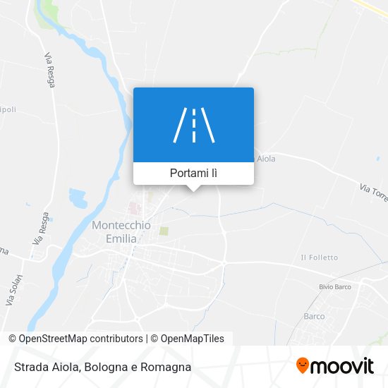 Mappa Strada Aiola