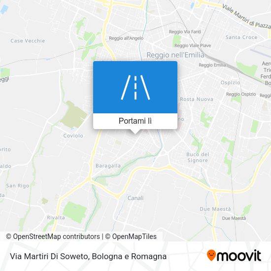 Mappa Via Martiri Di Soweto