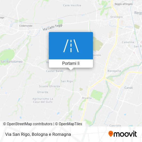 Mappa Via San Rigo