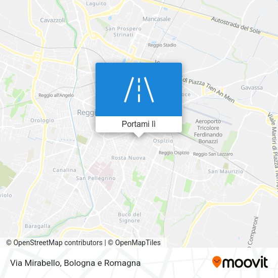 Mappa Via Mirabello