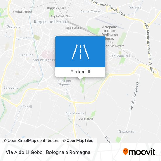 Mappa Via Aldo Li Gobbi