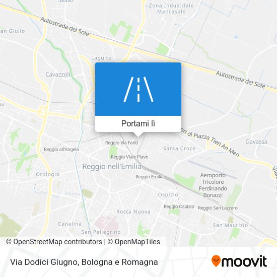 Mappa Via Dodici Giugno