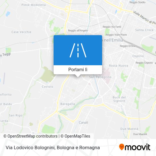 Mappa Via Lodovico Bolognini