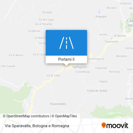 Mappa Via Sparavalle