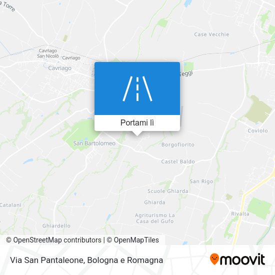 Mappa Via San Pantaleone