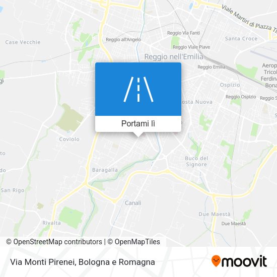 Mappa Via Monti Pirenei