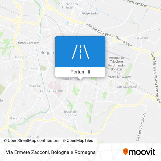 Mappa Via Ermete Zacconi