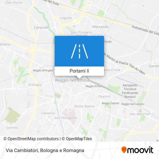 Mappa Via Cambiatori