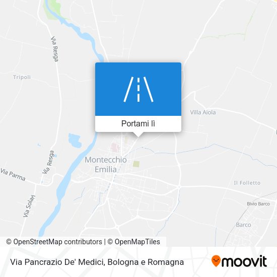 Mappa Via Pancrazio De' Medici