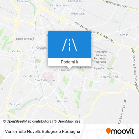 Mappa Via Ermete Novelli