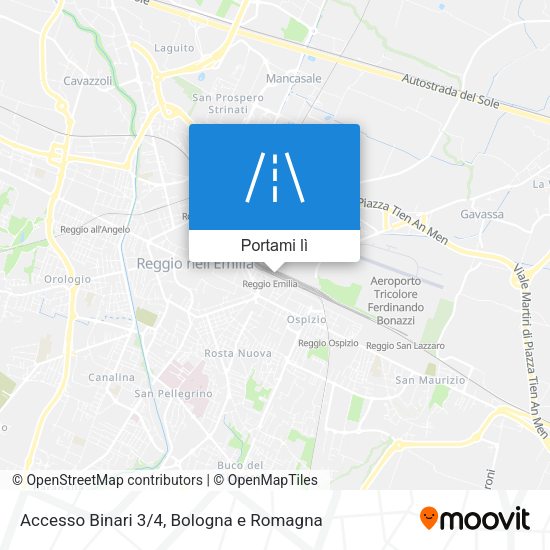Mappa Accesso Binari 3/4
