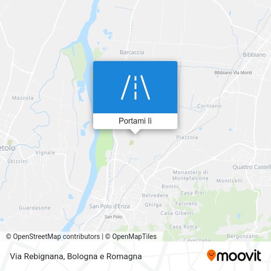 Mappa Via Rebignana