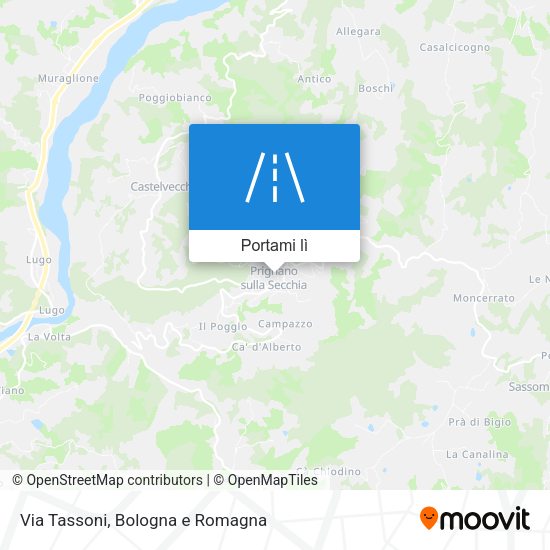 Mappa Via Tassoni