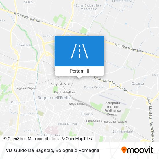 Mappa Via Guido Da Bagnolo