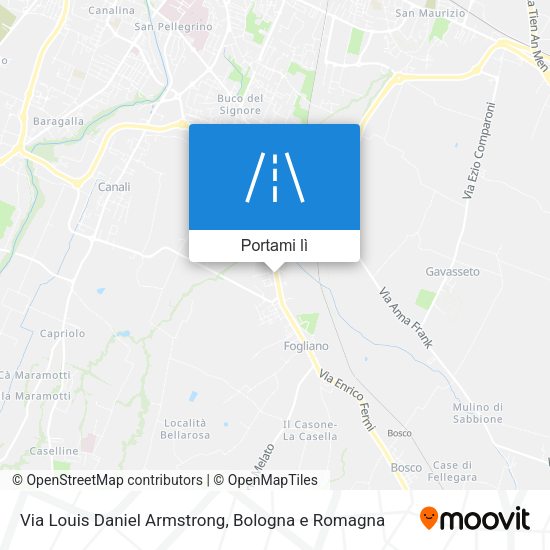 Mappa Via Louis Daniel Armstrong
