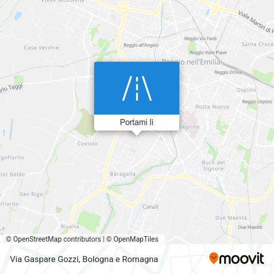 Mappa Via Gaspare Gozzi