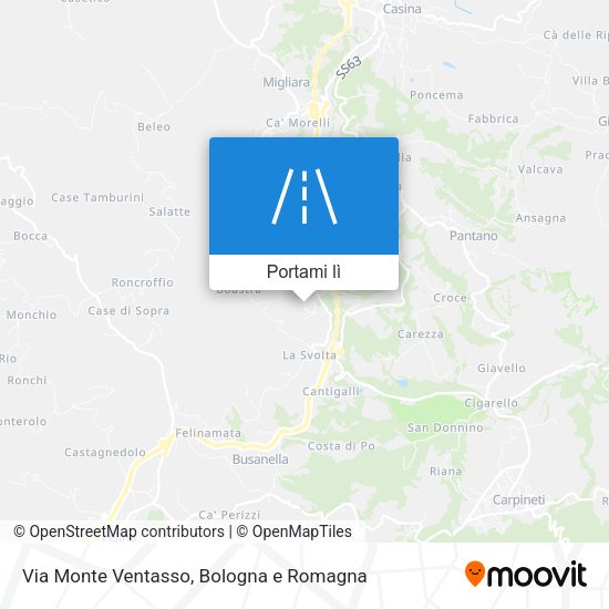 Mappa Via Monte Ventasso