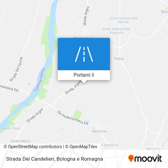 Mappa Strada Dei Candelieri