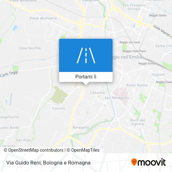 Mappa Via Guido Reni