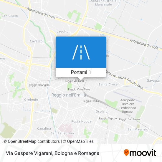 Mappa Via Gaspare Vigarani
