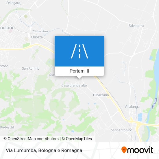 Mappa Via Lumumba