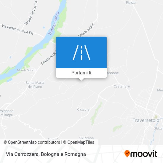Mappa Via Carrozzera