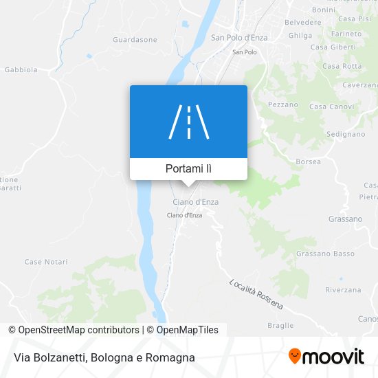 Mappa Via Bolzanetti