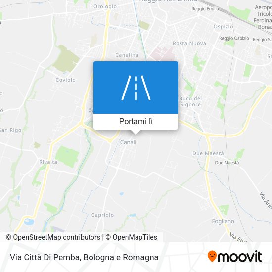 Mappa Via Città Di Pemba