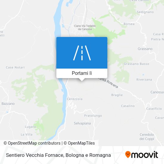 Mappa Sentiero Vecchia Fornace
