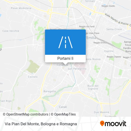 Mappa Via Pian Del Monte