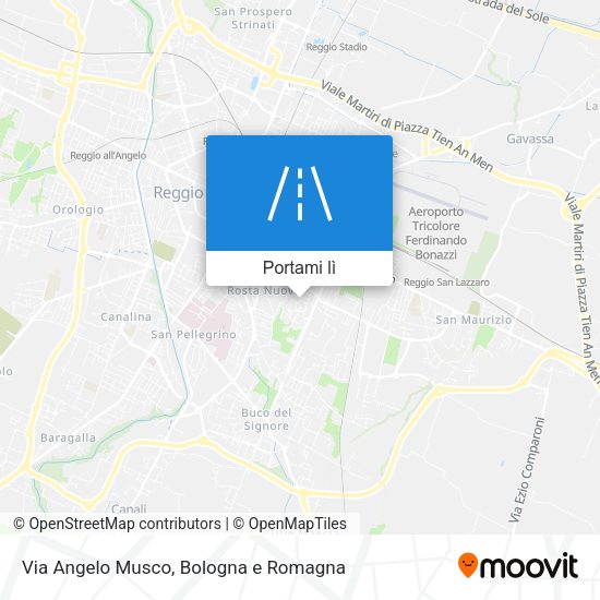 Mappa Via Angelo Musco