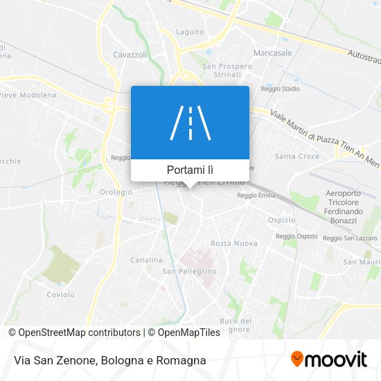 Mappa Via San Zenone