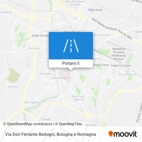 Mappa Via Don Ferrante Bedogni