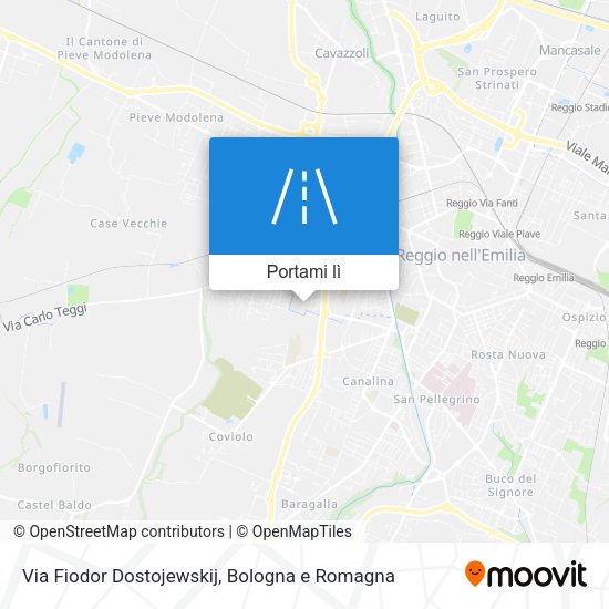 Mappa Via Fiodor Dostojewskij