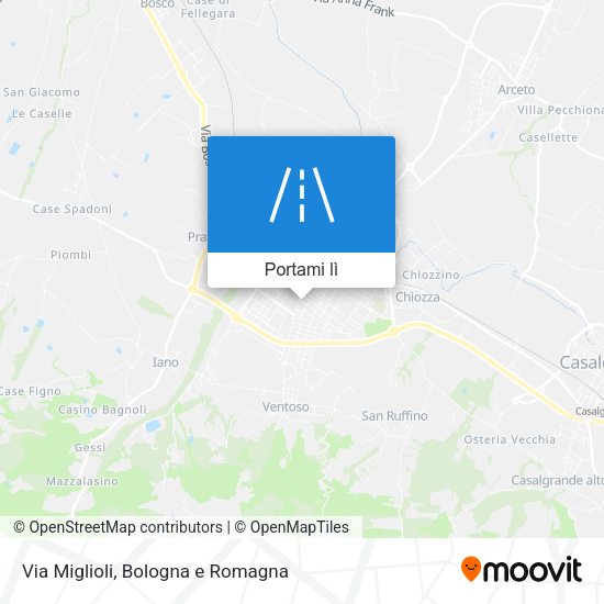 Mappa Via Miglioli
