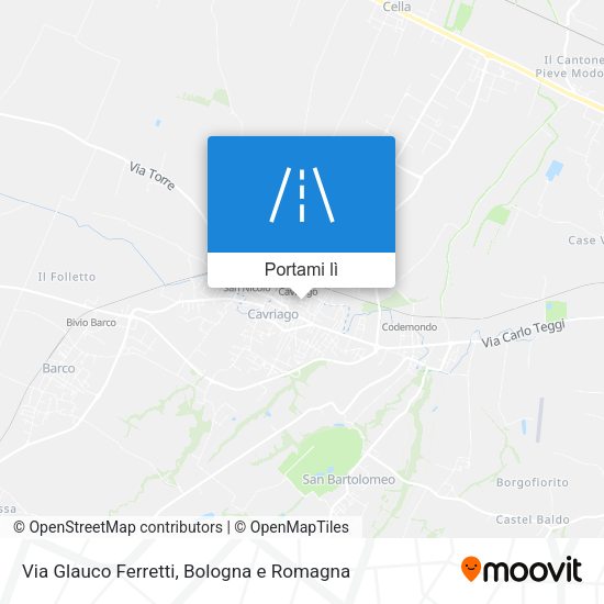Mappa Via Glauco Ferretti