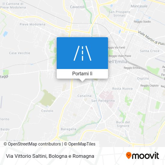 Mappa Via Vittorio Saltini