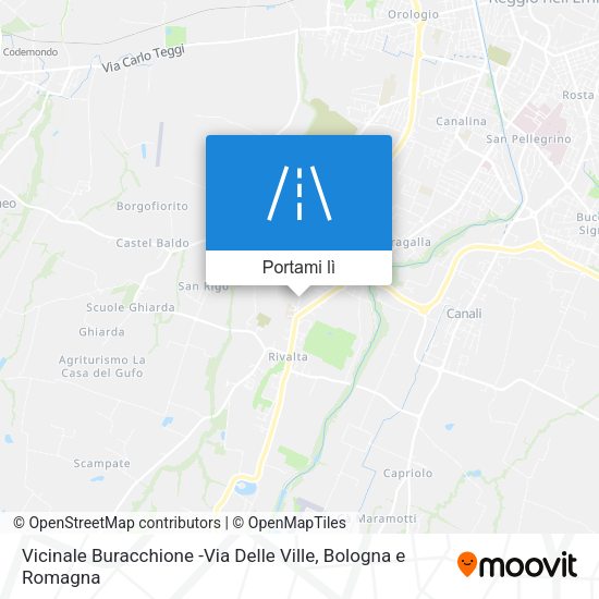 Mappa Vicinale Buracchione -Via Delle Ville