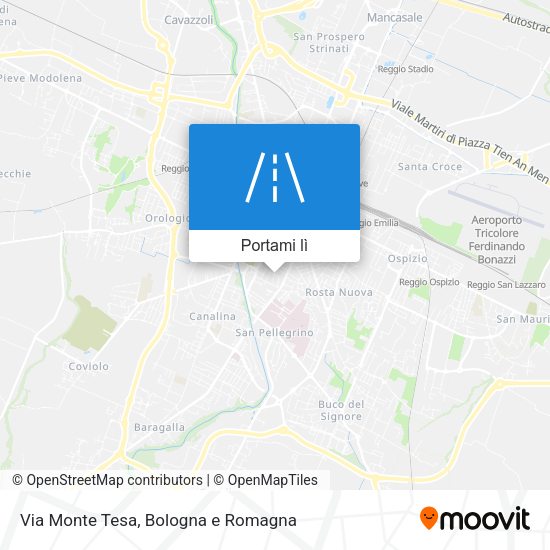Mappa Via Monte Tesa