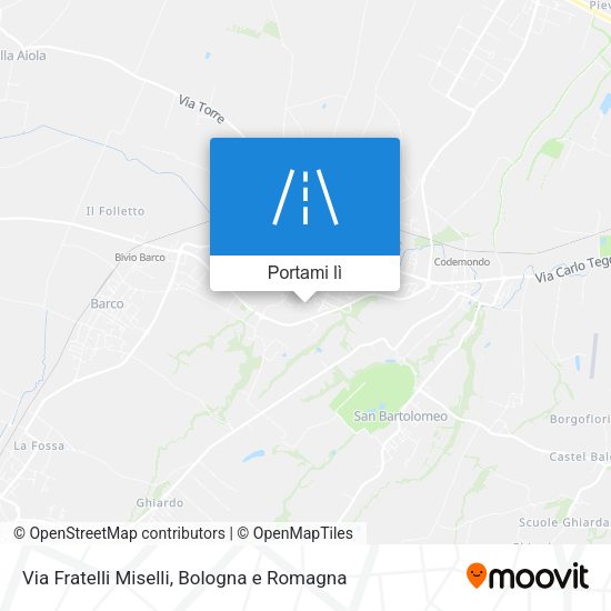 Mappa Via Fratelli Miselli