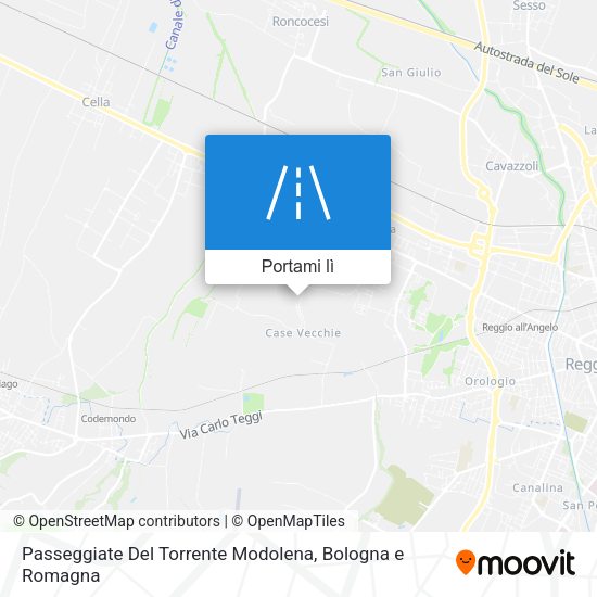 Mappa Passeggiate Del Torrente Modolena