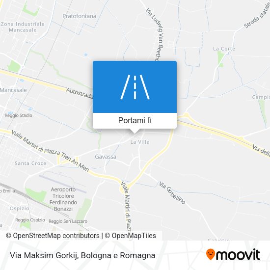 Mappa Via Maksim Gorkij