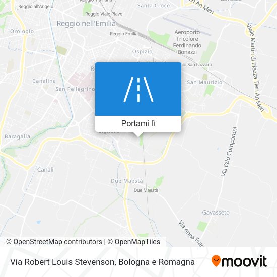 Mappa Via Robert Louis Stevenson
